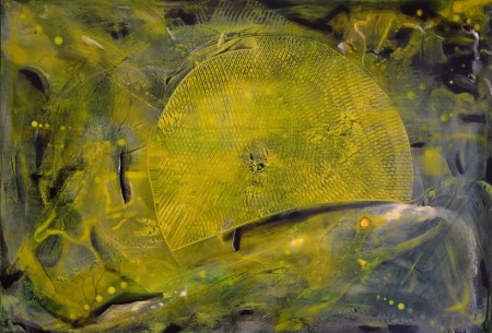 4)  Fumo cosmico  - acrylic on canvas - size 70x100 cm